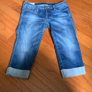 GAS Size 27 denim cuffed Capri.  NWOT